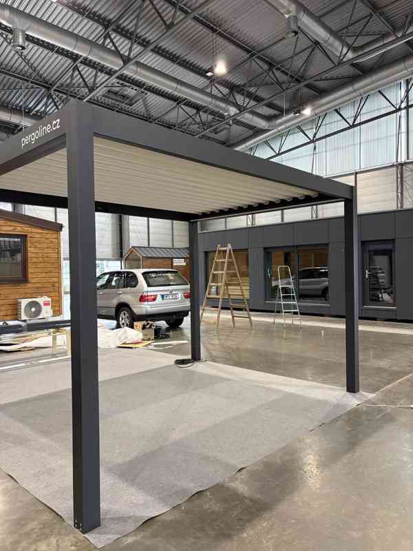 Bioklimatická pergola 4x3m, LED osvětlení, DO - foto 6