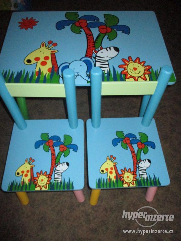 Dětský stolek židličkami Tropy aj. - foto 2