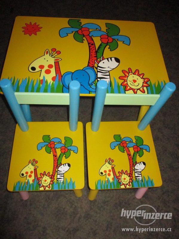 Dětský stolek židličkami Tropy aj. - foto 4