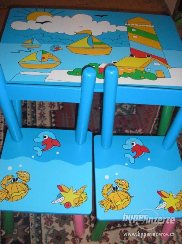 Dětský stolek židličkami Tropy aj. - foto 7