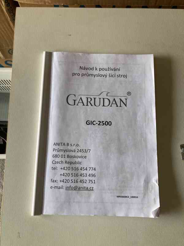 Šicí stroj Garudan GIC-2500-356 - průmyslový - foto 10