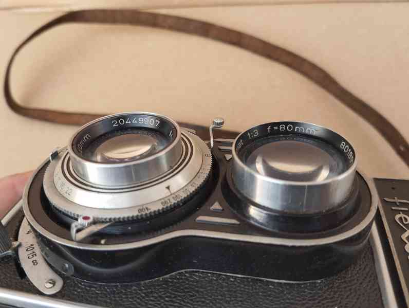 Starý fotoaparat Flexaret + kožené pouzdro. Zaslání jen 65 - foto 14