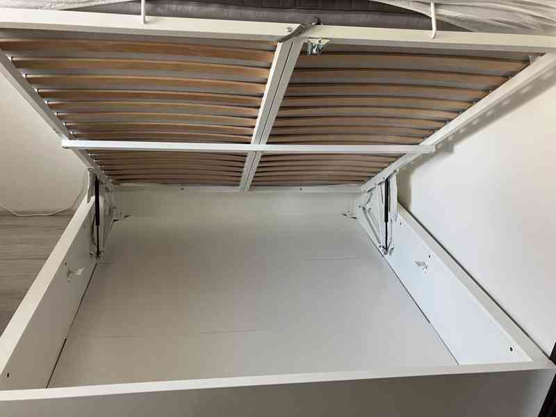 Postel MALM 180X200 s rošty a úložným prostorem - foto 7