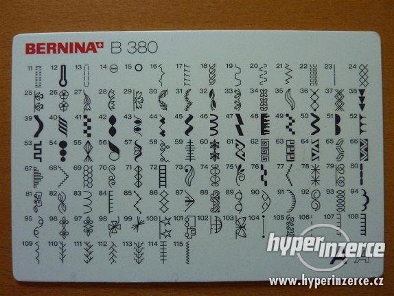 Šicí stroj  Bernina 380 + extra přísluš. - PC 31.500,-kč - foto 10