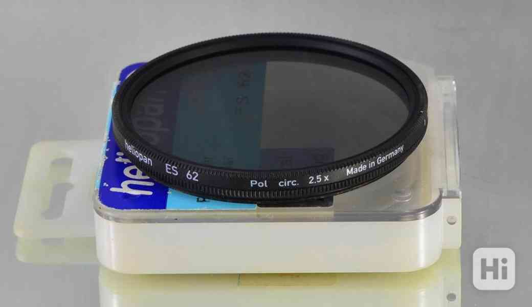 CPL filtr: heliopan ES 62 Pol circ 2 **62mm polarizační cir - foto 1