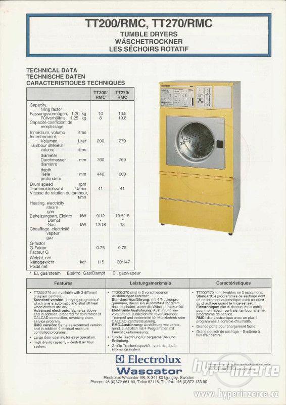 el. průmyslová sušičku prádla Electrolux - foto 2