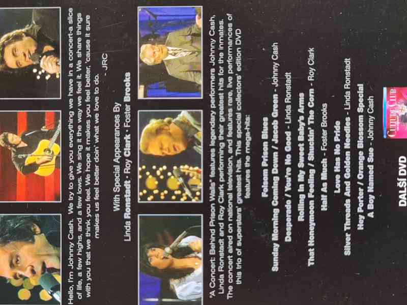 DVD - JOHNNY CASH / Concert Behind Prison Walls - foto 2