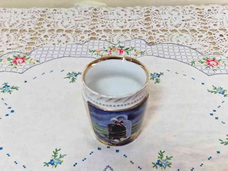 Vzácný starý ručně malovaný Hrnek Jan Hus a Ježíš - foto 5