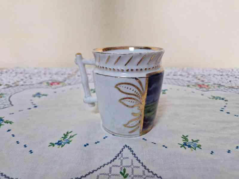 Vzácný starý ručně malovaný Hrnek Jan Hus a Ježíš - foto 4