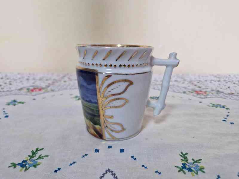 Vzácný starý ručně malovaný Hrnek Jan Hus a Ježíš - foto 2