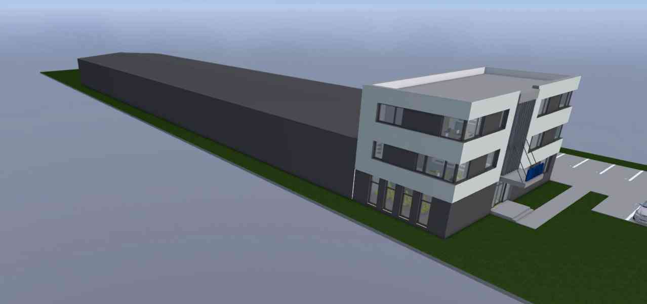 Pronájem - skladová hala s kancelářským prostorem – Nehvizdy - foto 3