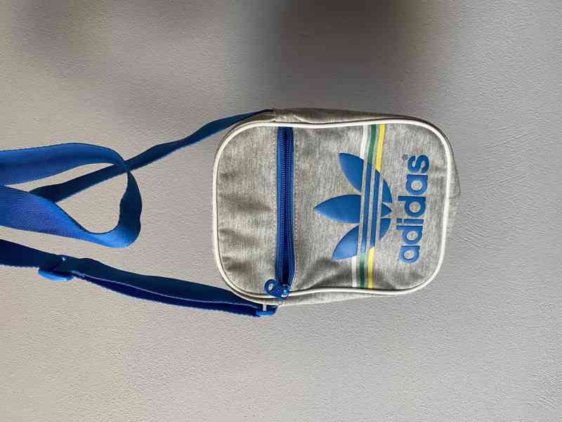 Šedomodrá taška/dokladovka Adidas