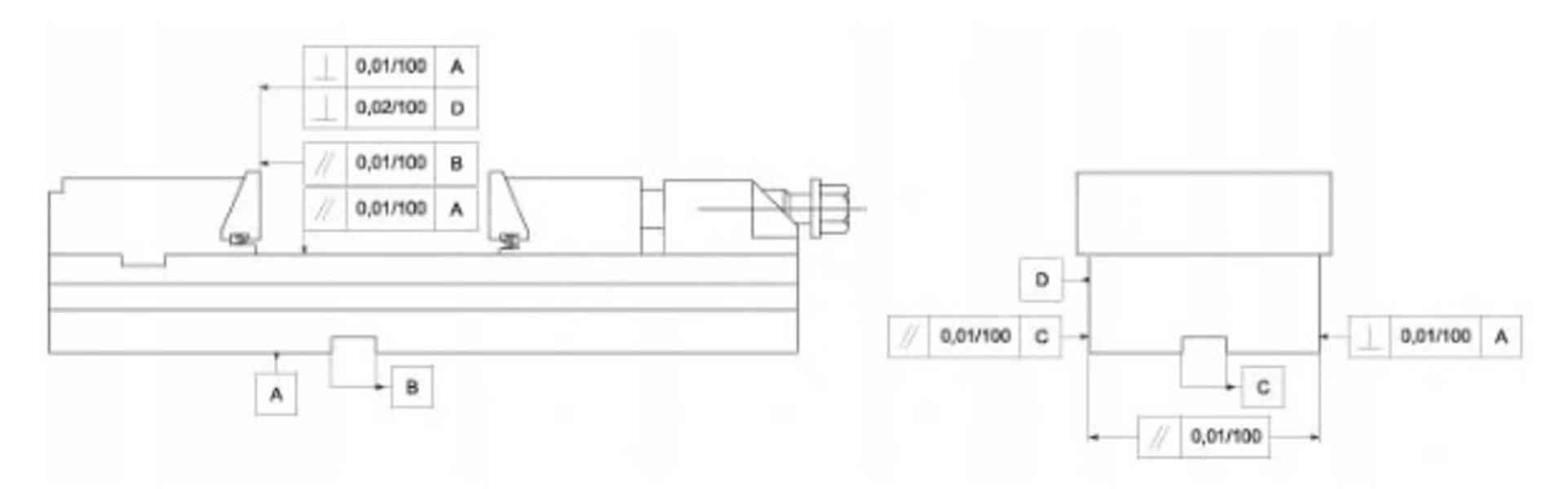 Přesný ocelový strojní svěrák 150 mm - FPZB150/300 - foto 10