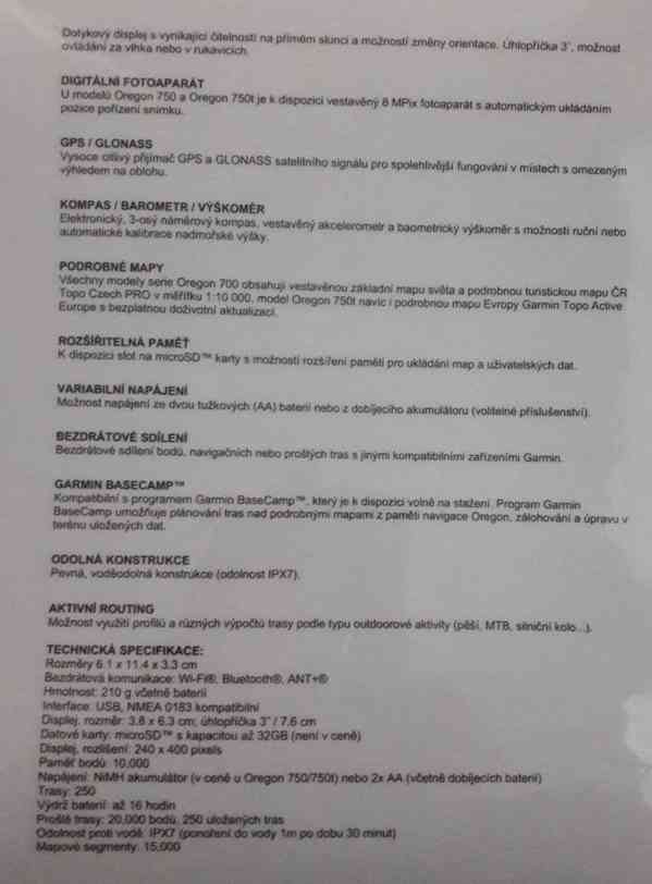 GPS Garmin Oregon 750t Pro - foto 5