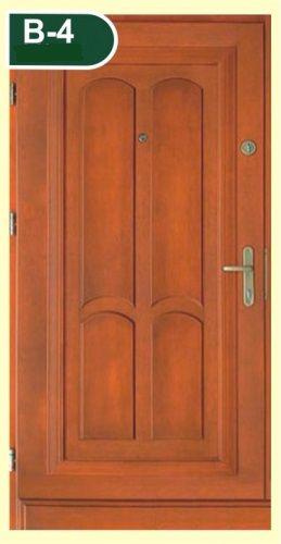 Vchodové dřevěné dveře včetně zárubní zateplené - foto 2