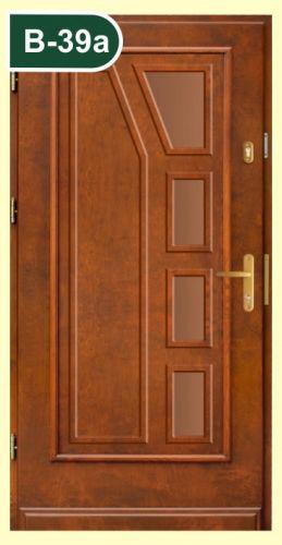 Vchodové dřevěné dveře včetně zárubní zateplené - foto 4