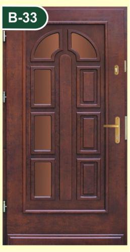 Vchodové dřevěné dveře včetně zárubní zateplené - foto 5