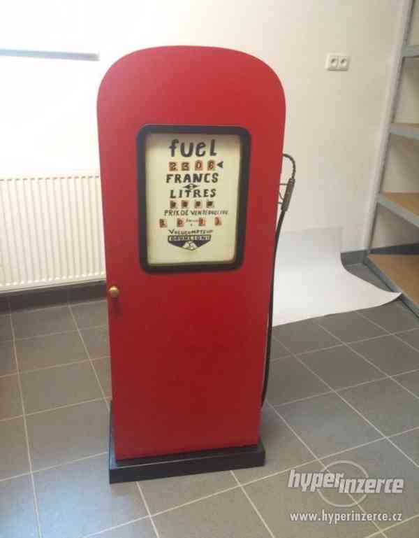 Retro skříňka - benzinový stojan, 126 cm - foto 1