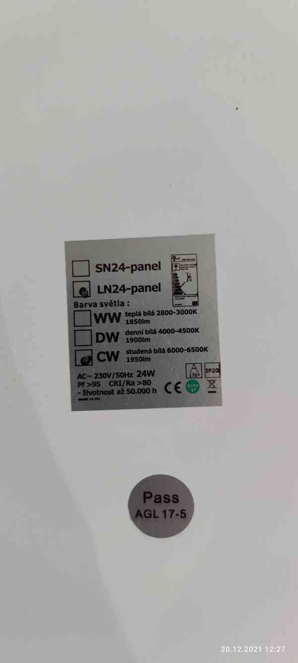 LN24 LED panel 24W kulatý 300mm  - foto 2