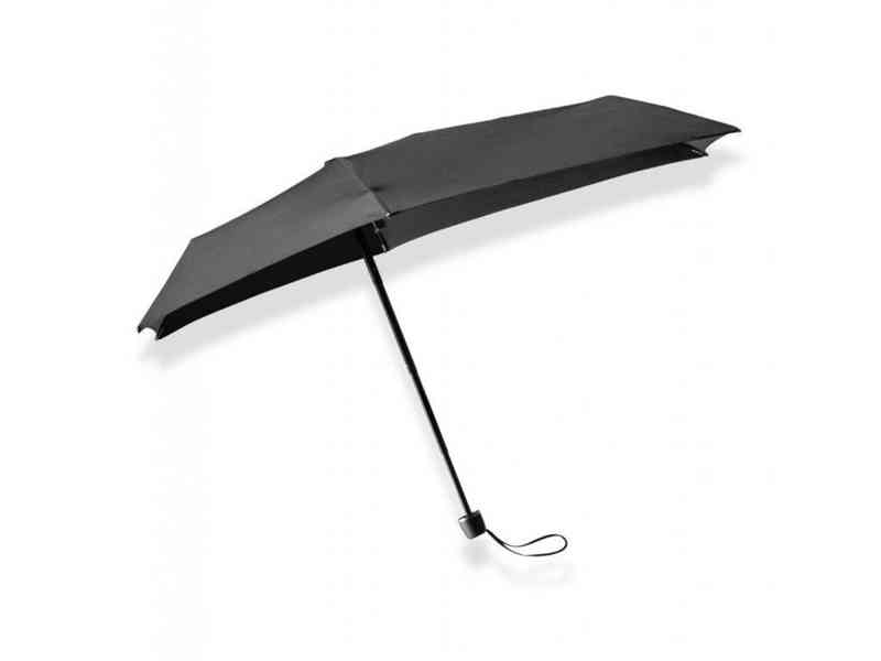 Značkový deštník Senz Micro odolný do větru Černý - foto 1