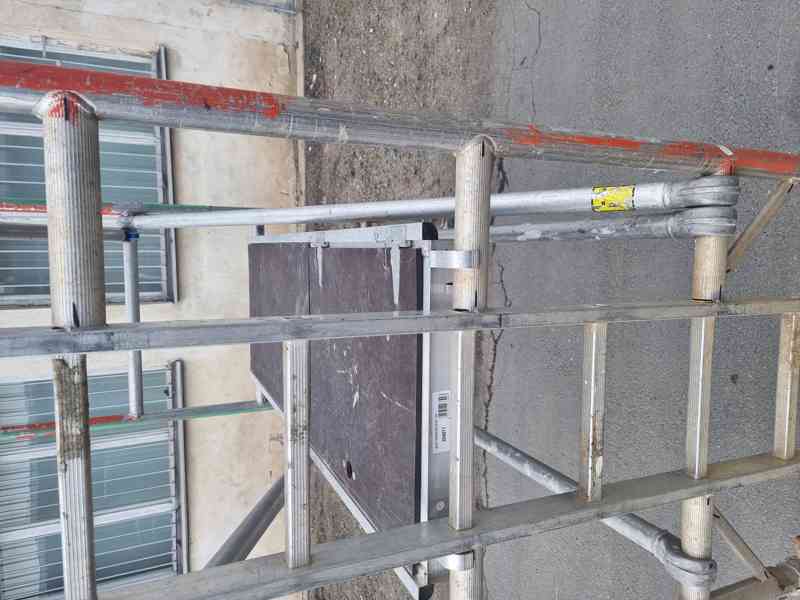 pojízdné hliníkové lešení BoSS 850x1800, PV 5,2- použité - foto 4