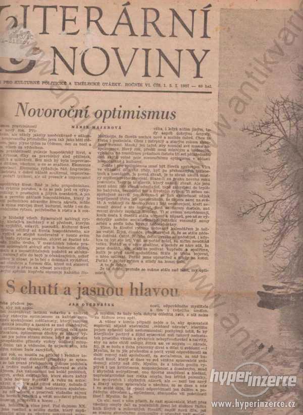 Literární noviny roč. VI., č. 1-15, 17-53 1957 - foto 1