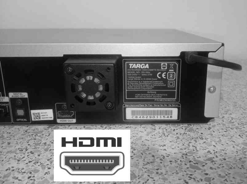 ⭐VHS-DVD rekordér Targa DRV5200x (LG RC185) HDMi - foto 3