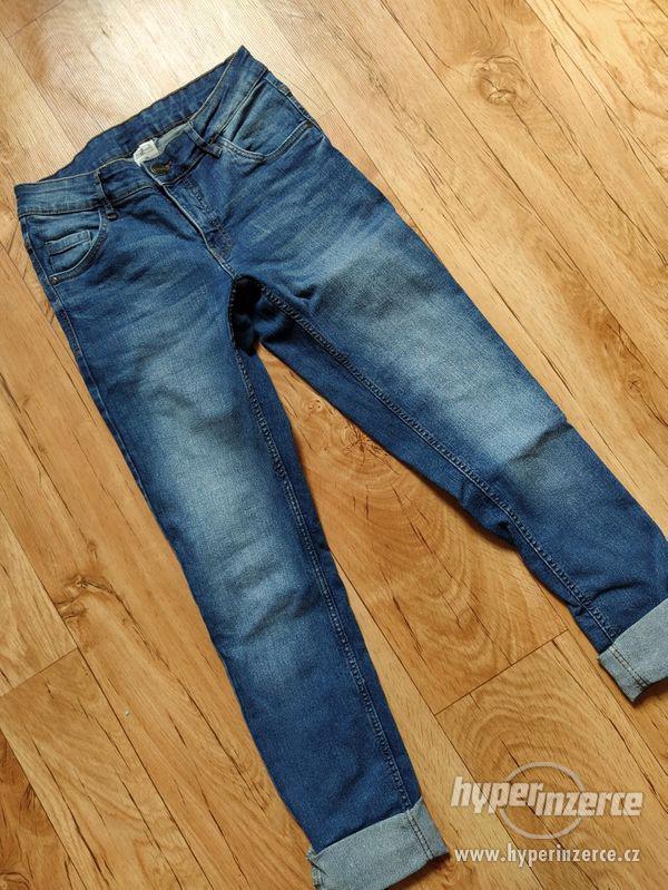 Modré vintage džíny - foto 1