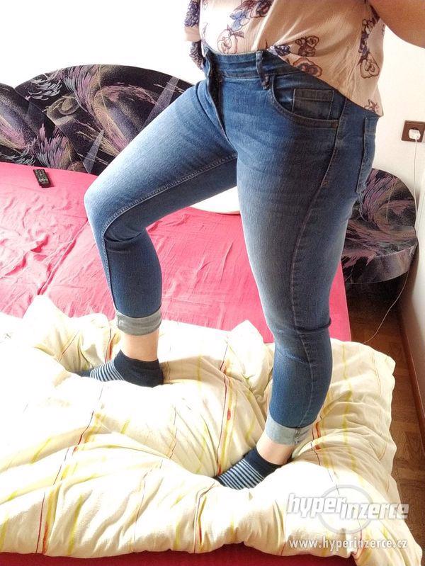 Modré vintage džíny - foto 2