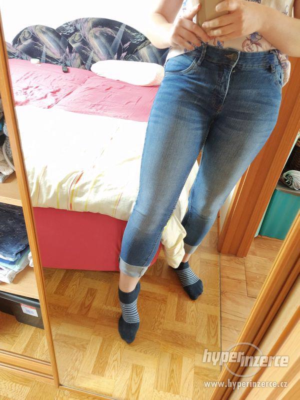 Modré vintage džíny - foto 3