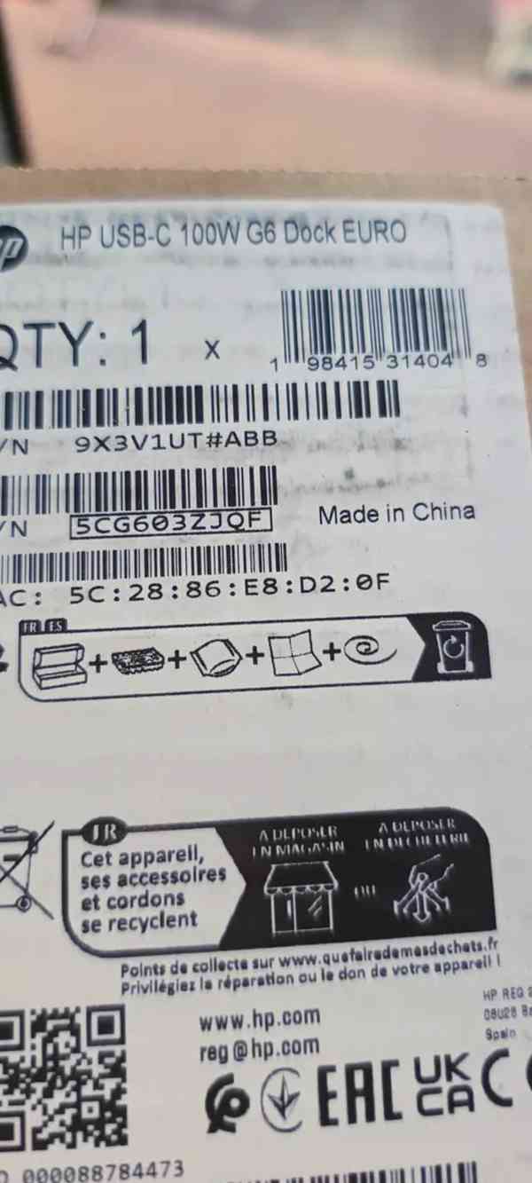 HP USB-C 100W G6 Dock - foto 2