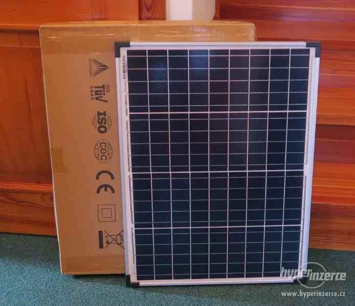 Solární panel fotovoltaický polykrystal 50W - 12V - foto 1