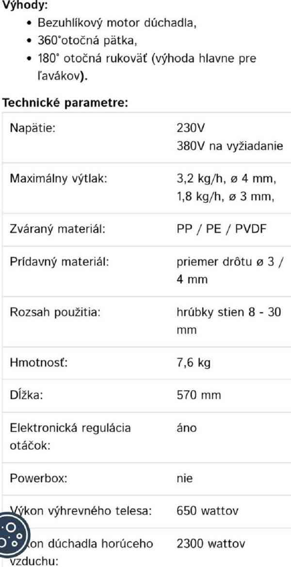 Svářečka MUNSCH MAK 32-S-B - foto 4