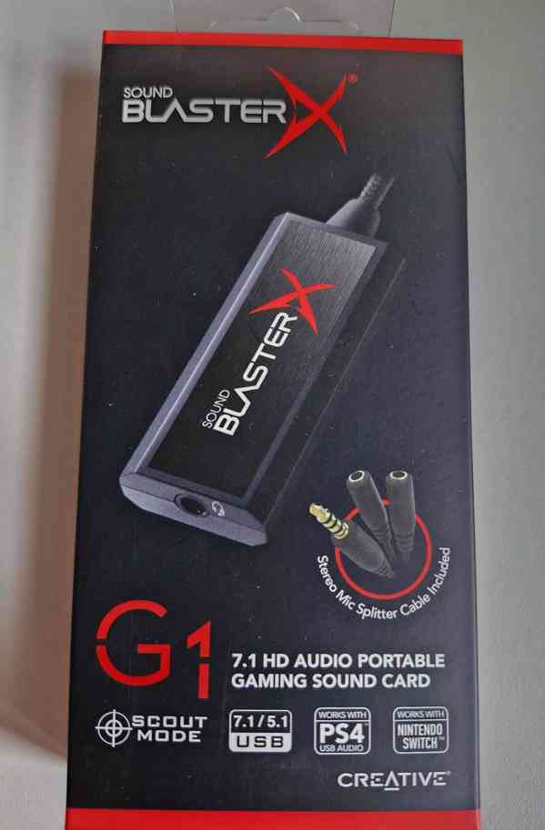 herni zvukova karta Creative Sound BlasterX G1 nova v zaruce - foto 4