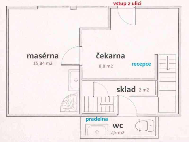 Pronájem salonu (masáže/kosmetika) bez kauce - Karlovy Vary - foto 6