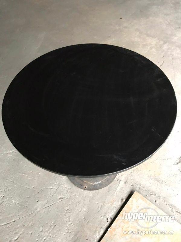 Kulatý stůl černý - více kusů - foto 2