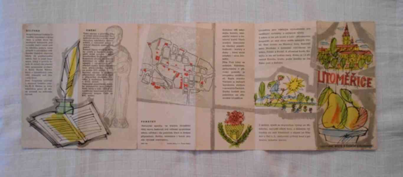 Leták Litoměřice Pohostinné město v Českém Středohoří - 1951 - foto 2