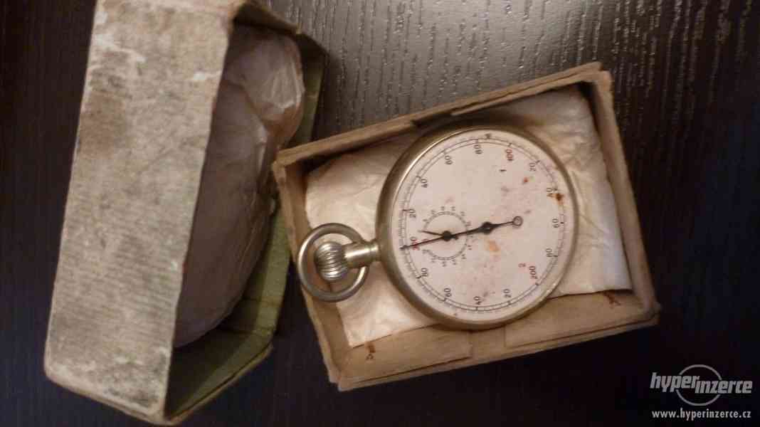 Starožitné hodinky, stopky - foto 1