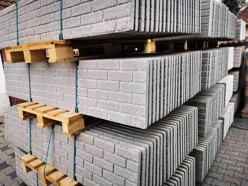 Betonový plot přírodní šedá jednostranný a oboustranný 2m - foto 5