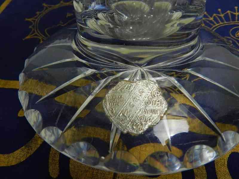 Krásná Art Deco broušená Váza olověné sklo Karlov - foto 6