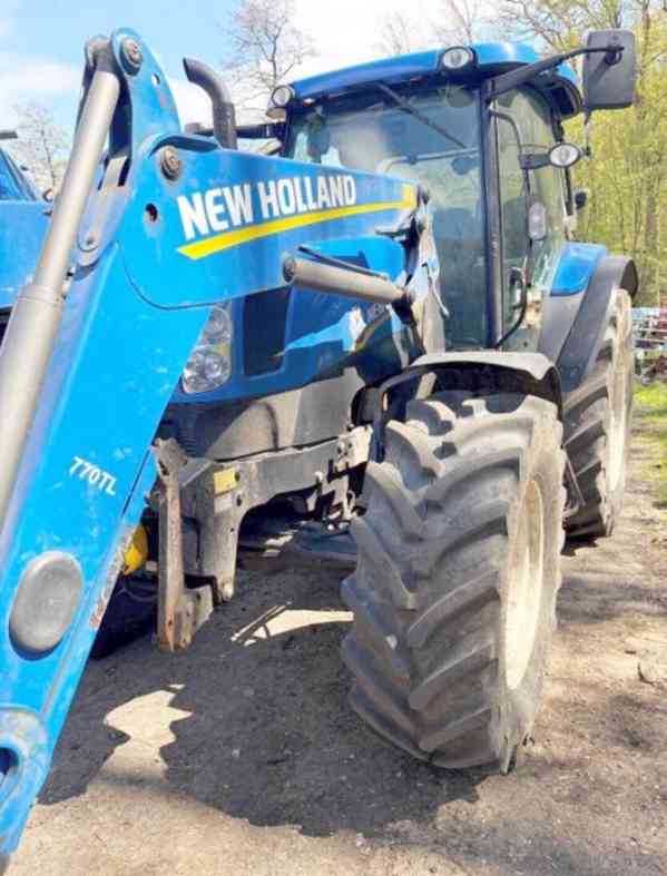166HP traktor+nakladač NewHolland T6.175 nové pneu - foto 8