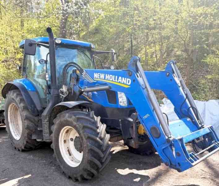 166HP traktor+nakladač NewHolland T6.175 nové pneu - foto 9