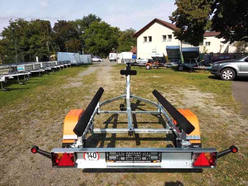 Přívěs Thomas BT-500L B 500kg pro loď do 4,3m s plochým dnem - foto 9