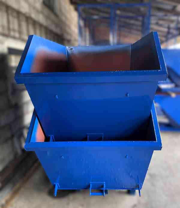 Kontener, koryto 3 m3, wózek ramowy, wózek hakowy, koryto - foto 2