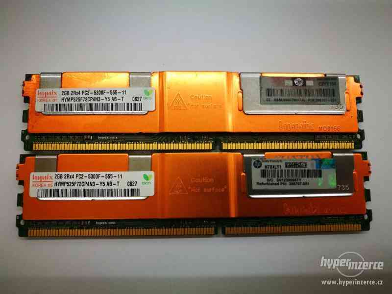 Server Memory 4GB Hynix 2x2GB 2Rx4 PC2 - 5300F - 555 -11 - foto 1