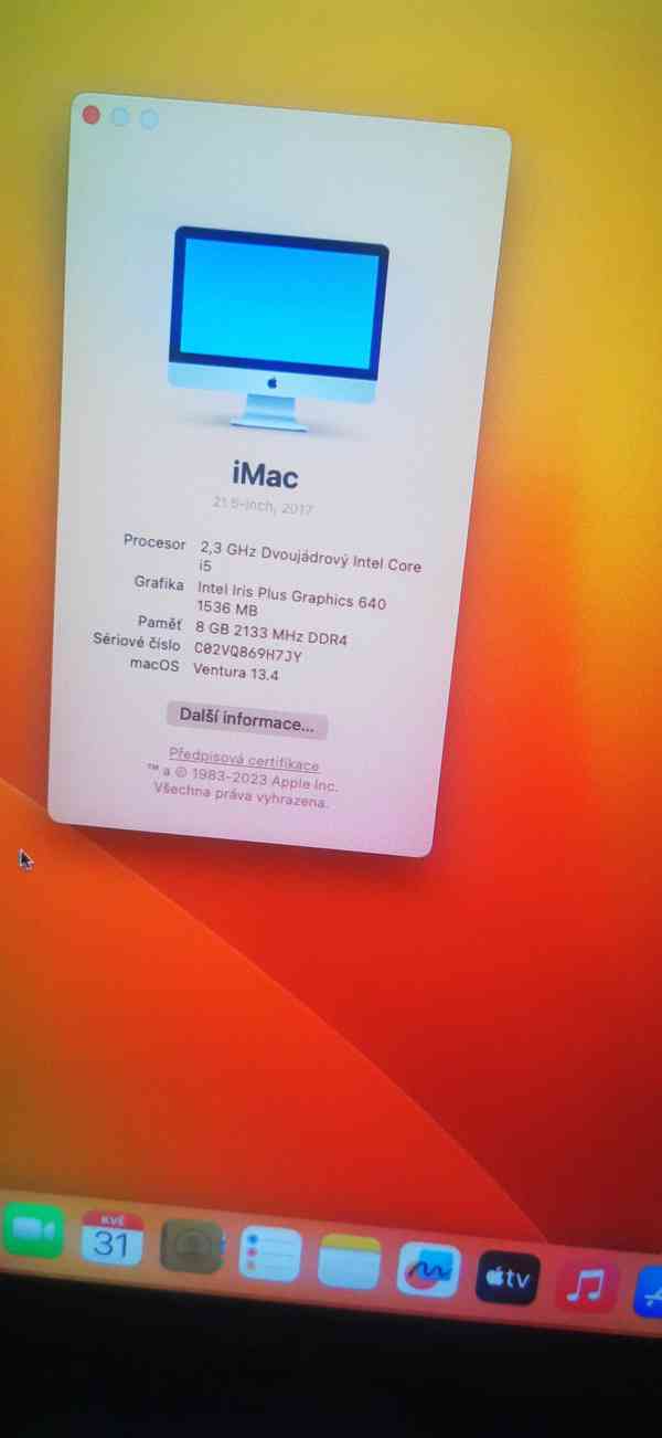 Apple iMac 21 i5 2,3 GHz 8 GB 1T Radeon Pro 555 2017 - foto 4