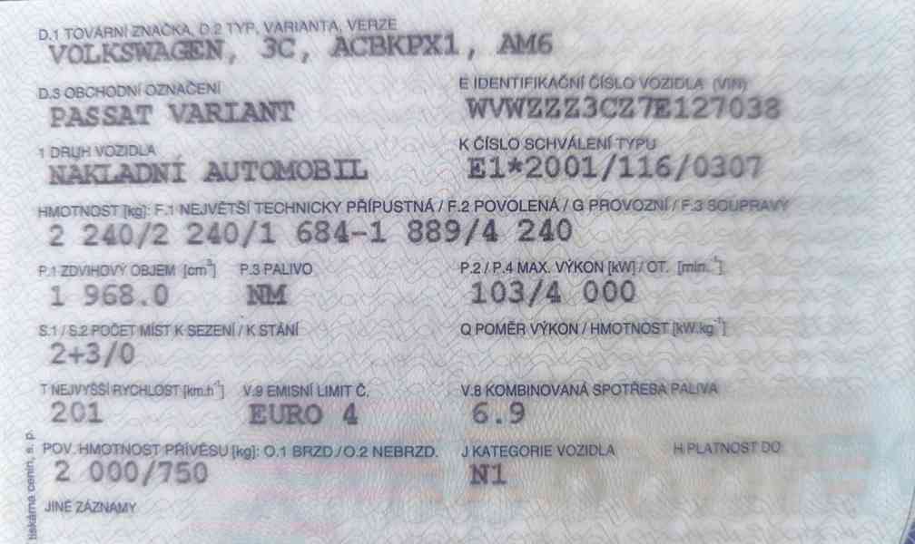 VW Passat B6 kombi 4 Motion, rok výroby 2006. Celkem kaoseri - foto 15