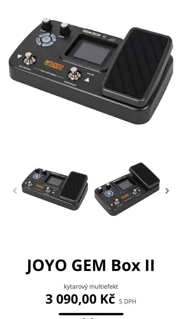 Kytarový efekt Yoyo Gem box 2 - foto 2