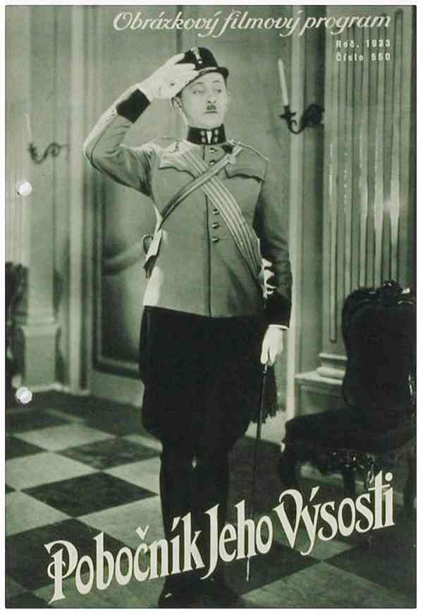 Vlasta Burian autogram z roku 1933, Pobočník Jeho Výsosti  - foto 5