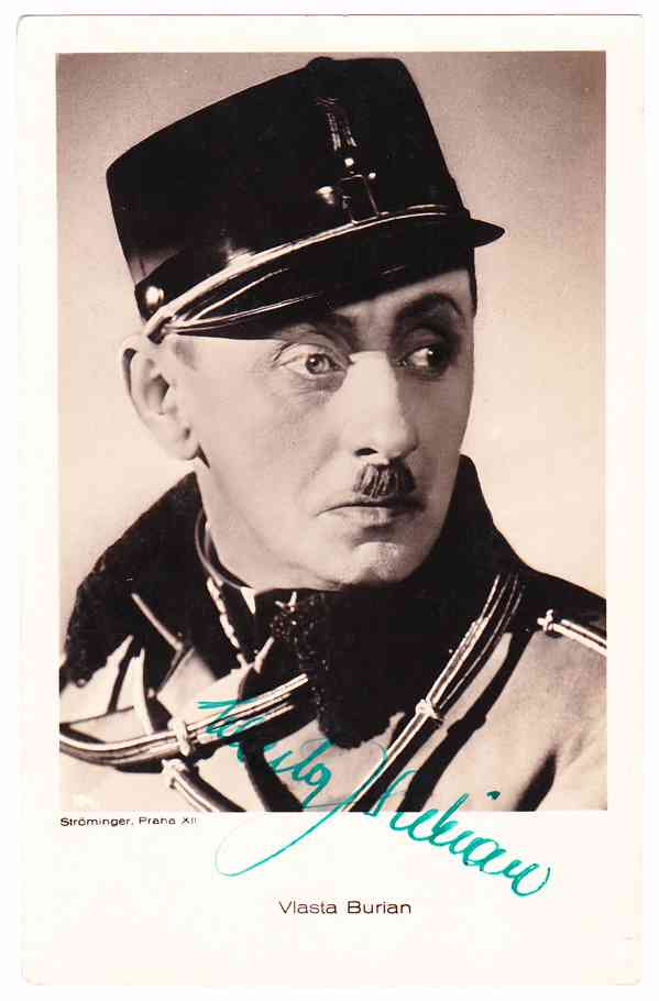 Vlasta Burian autogram z roku 1933, Pobočník Jeho Výsosti  - foto 2